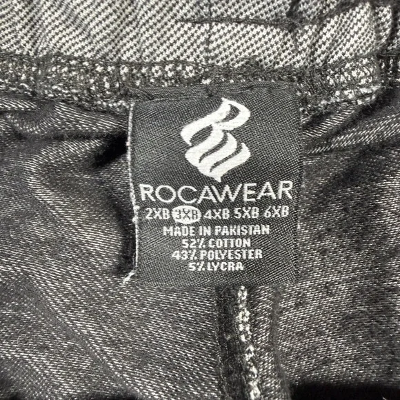 Rocawear Mens Gray Athletic Shorts Size 2XL Embroidered Logo Elastic Waist‎ - Picture 4 of 11
